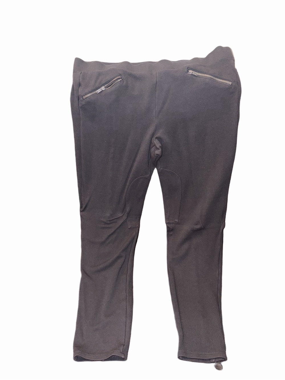 GAP Women’s Black Ankle Leggings Size L Zip Pocket Stretch Athleisure